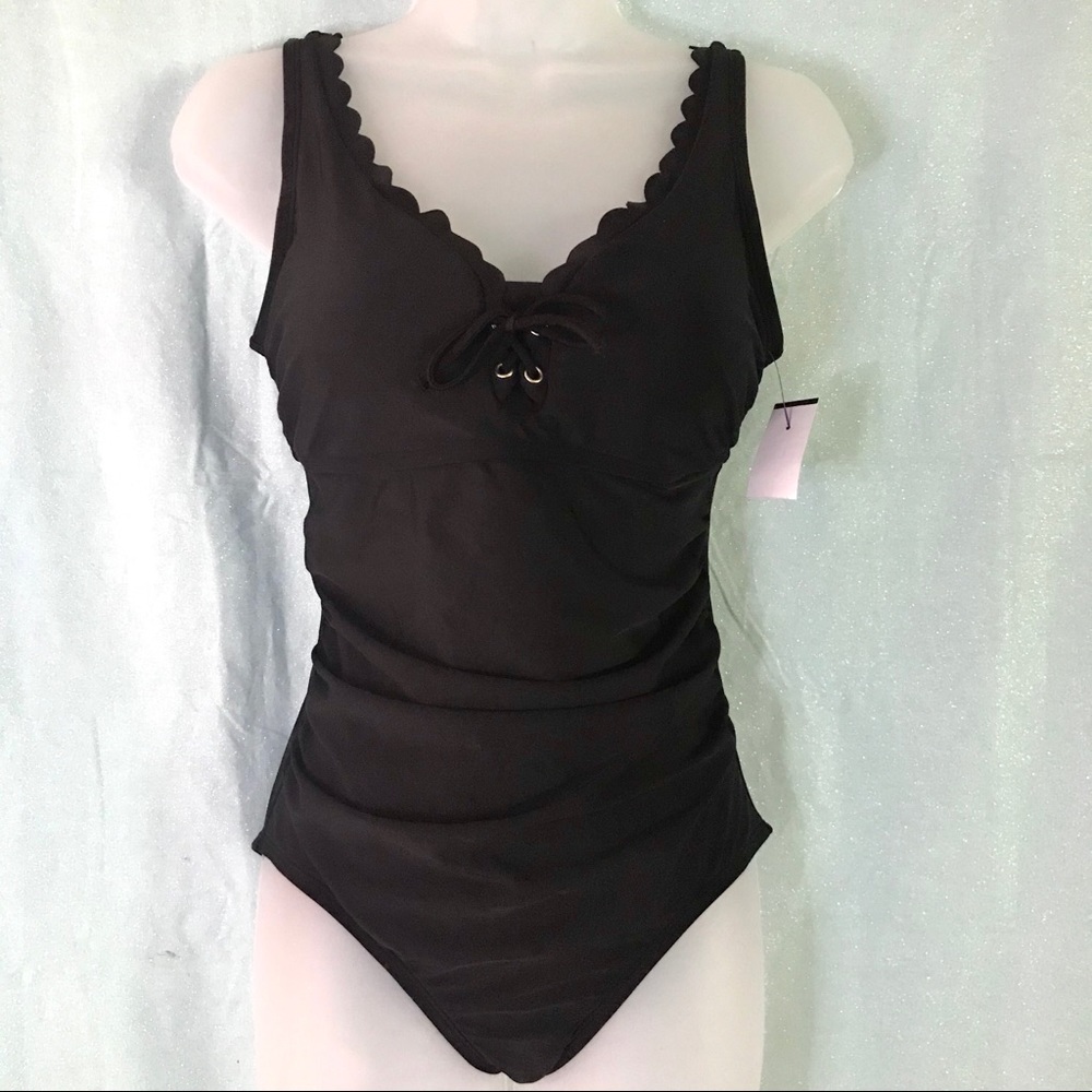 NWT Women’s One Piece Black Swimsuit- small